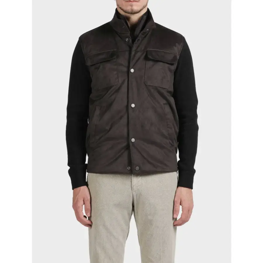 빠니깔레 피유 레더 코튼 배색 점퍼 M-GP63 3324372