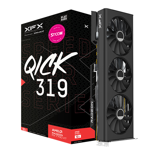 XFX 라데온 RX 7700 XT QICK 319 BLACK D6 12GB_이미지