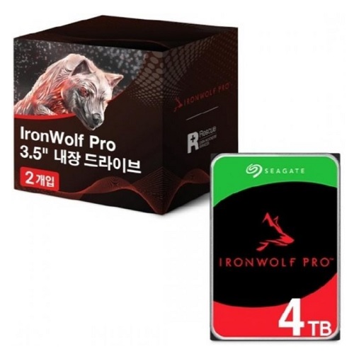 Seagate IronWolf Pro 패키지 7200/256M ST4000NE001 (2x4TB)_이미지