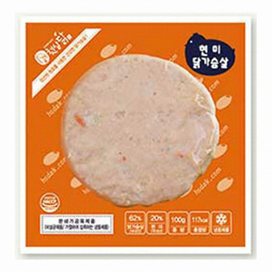 햇살푸드시스템 햇살닭 현미 닭가슴살 스테이크 100g (1개)