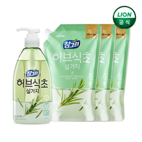 참그린 순수발효 식물 리필 1.2L (3개)_이미지