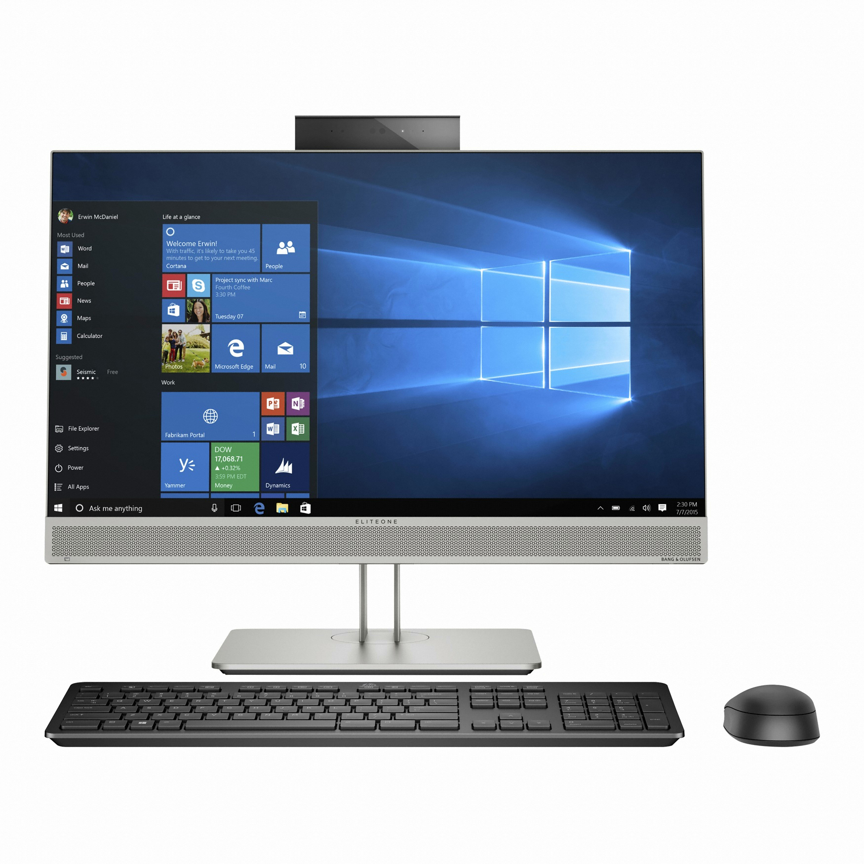 HP 엘리트원 올인원 800 G5 터치 AIO-i9DR (32GB, M2 512GB + 1TB)_이미지