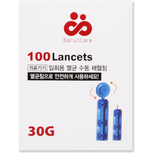 바른케어 란셋 30G (100개)_이미지