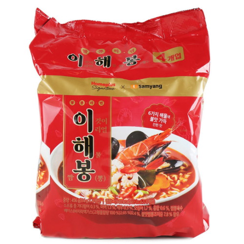 홈플러스 시그니처 이해봉 짬뽕라면 114g