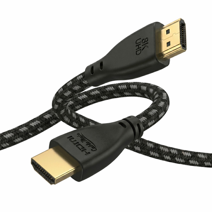 CABLEMATE HDMI 2.1v 블랙 메쉬 케이블 (CM-H2103, 2m)_이미지