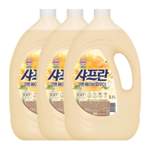 샤프란 코튼 베이비파우더 3.1L (3개)_이미지