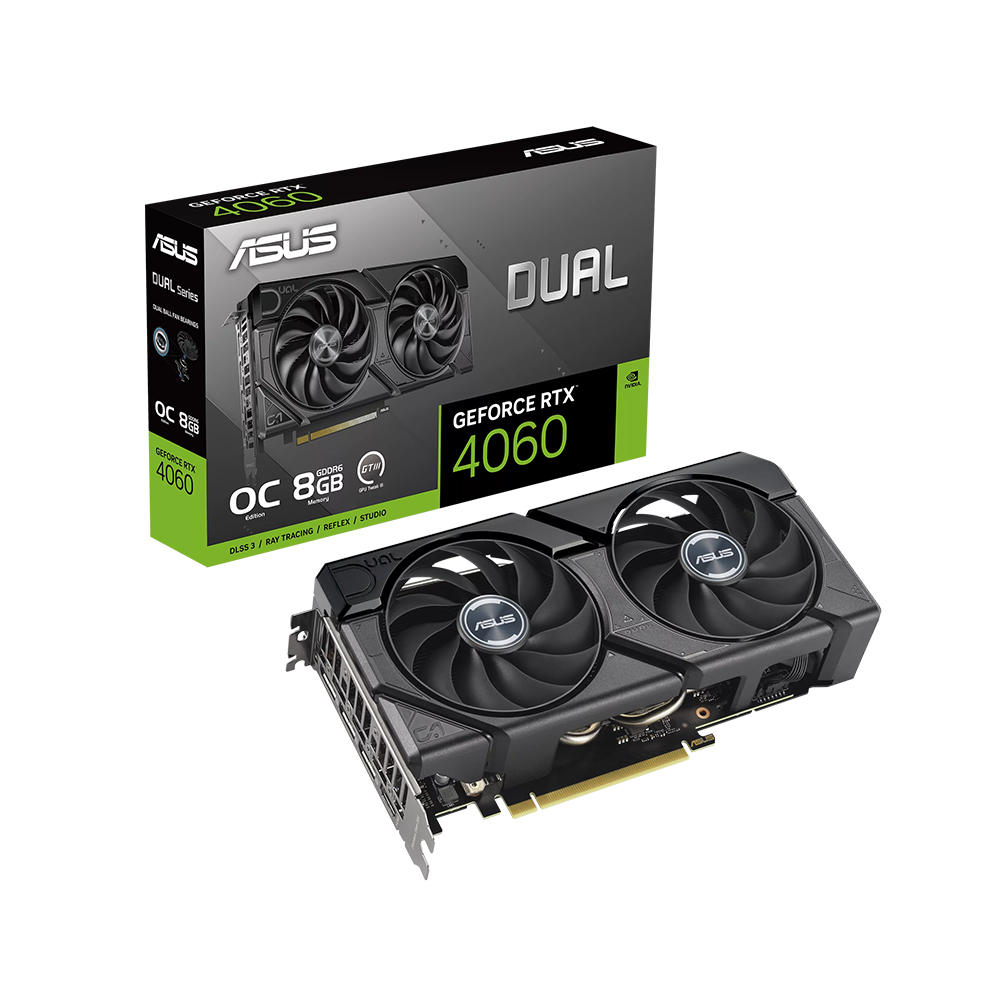 ASUS DUAL 지포스 RTX 4060 O8G EVO OC D6 8GB 인텍앤컴퍼니