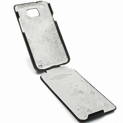 슈피겐 갤럭시S2 가죽케이스 아르고스 블랙 (SHW-M250S/K)_이미지