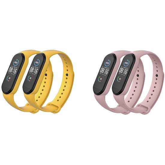 누아트 샤오미 미밴드 7/6/5 실리콘 스트랩 (2개)
