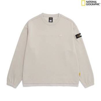 내셔널지오그래픽 하이브리드 세미오버핏 맨투맨 N251USW090