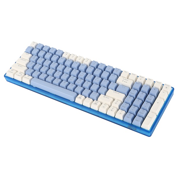 지클릭커 슈퍼히어로 MK100 무선 기계식 (밀키 블루)_이미지