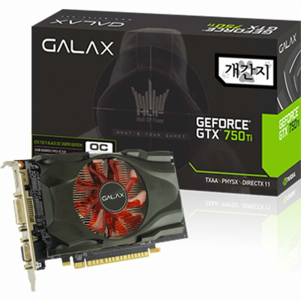 갤럭시 GALAX 지포스 GTX750 Ti 개간지 OC D5 1GB
