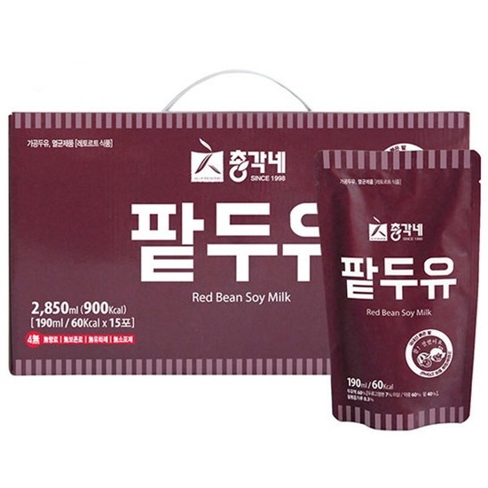 자연의모든것 총각네 팥두유 190ml (15개)