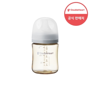 더블하트 모유실감 3세대 PPSU 새벽그레이 160ml (젖병 1개 + 젖꼭지 3개)