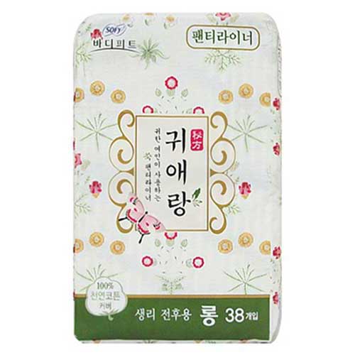 LG유니참 쏘피 바디피트 귀애랑 롱 팬티라이너 38개 (1팩(38개))