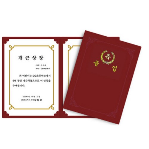 문화산업 종이상장케이스 끼움식 졸업_이미지