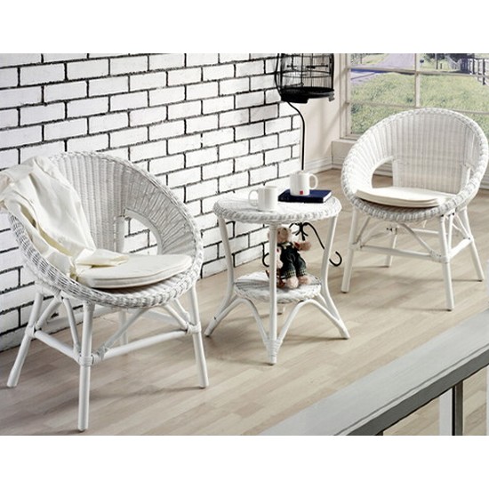 에보니아 라탄 이본 테이블 WH+쿠션_이미지