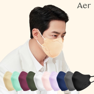 프로엑스 2급 방진마스크 새부리형 컬러 마스크 10매