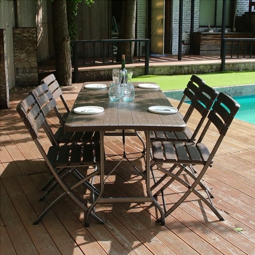 위드퍼니처 아르망 브로몰딩 접이식 야외 테이블 1800 (아르망의자6개)_이미지