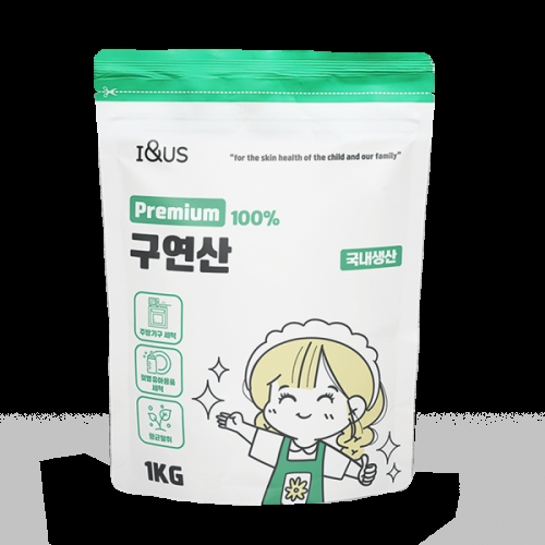 아이앤어스 프리미엄 구연산 1kg (1개)_이미지