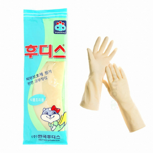후디스 고무장갑 식품조리용