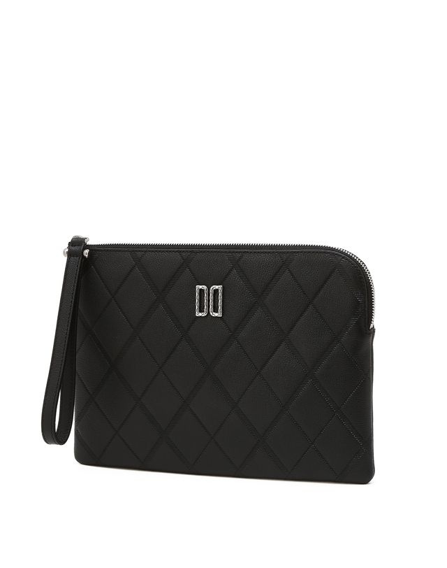 닥스 DD로고 소가죽 클러치백 DCBA6F445BK_이미지