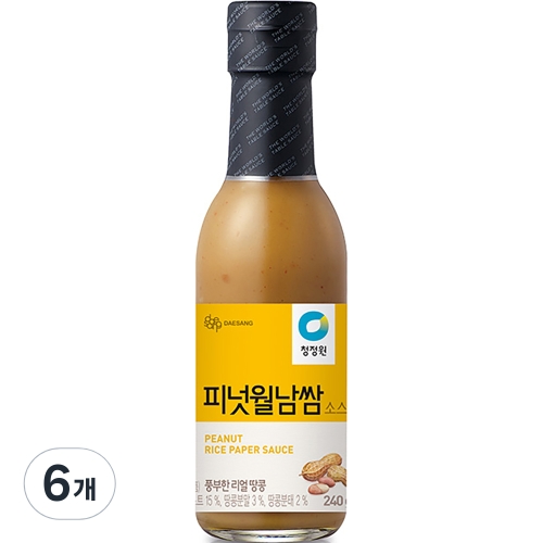 청정원 피넛 월날쌈소스 240g (6개)_이미지