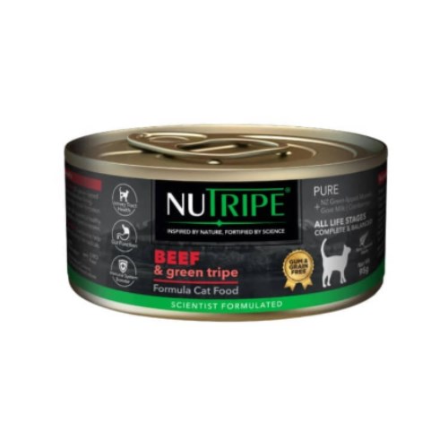 캣 퓨어 소고기&그린트라이프 캔 95g