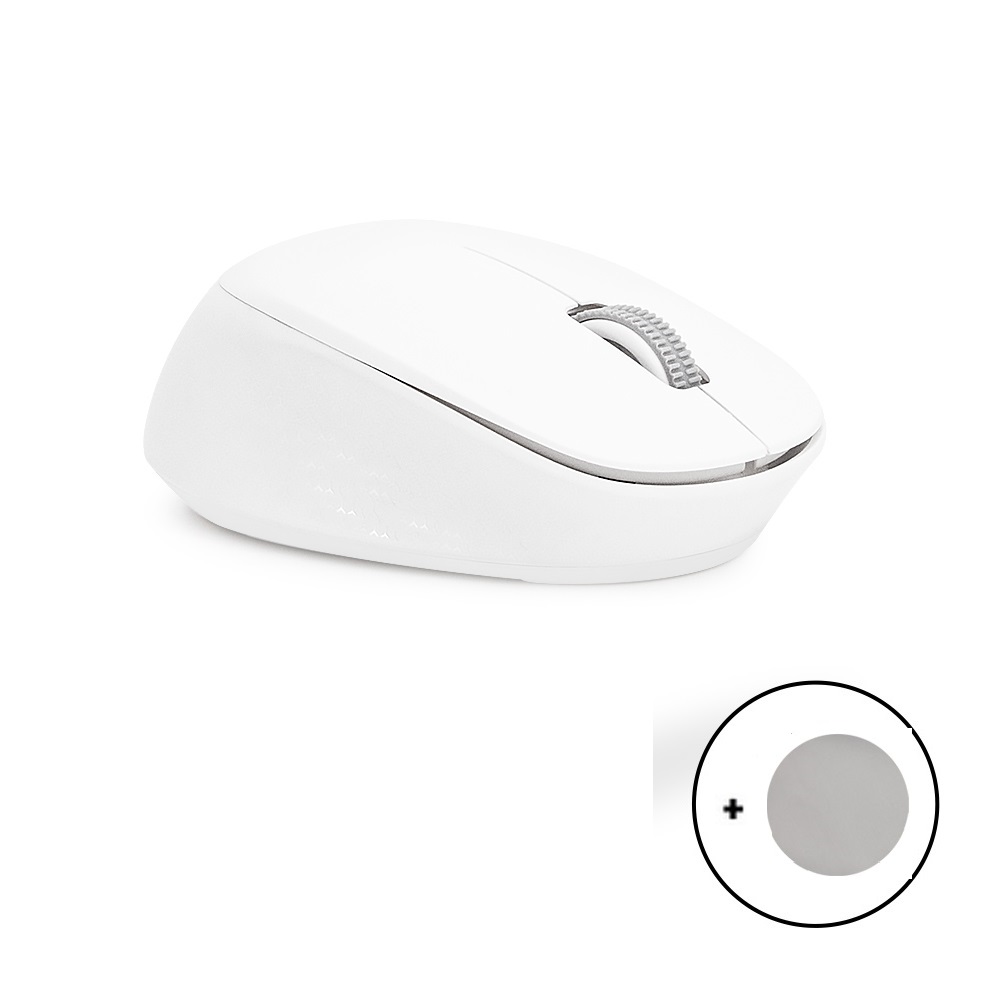 한성컴퓨터 BM100 듀얼 무선 무소음마우스 (화이트)_이미지
