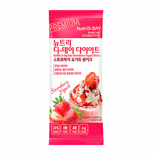 뉴트리디데이 다이어트 스트로베리 요거트 쉐이크 25g 14포 (1개)_이미지