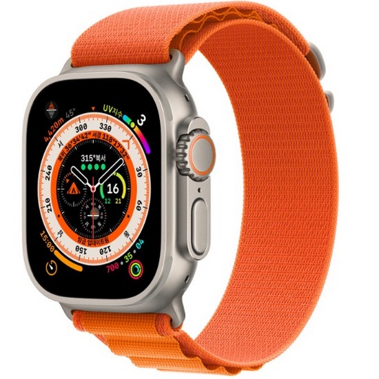 APPLE 워치 울트라 49mm Cellular 티타늄 (알파인루프, 해외구매)