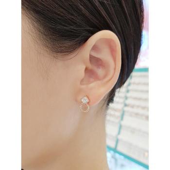 볼라레 세이브존01 여자취업선물 오스트리아 스톤 사각 볼드 귀걸이 LE671 S15998809_이미지