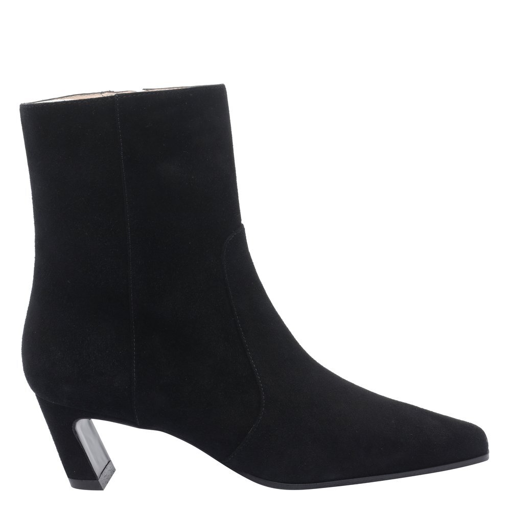 STASSI 지퍼 펌프스 부츠 SM498 STASSI ZIP BOOTIE 50/SUEBLK B0012176261