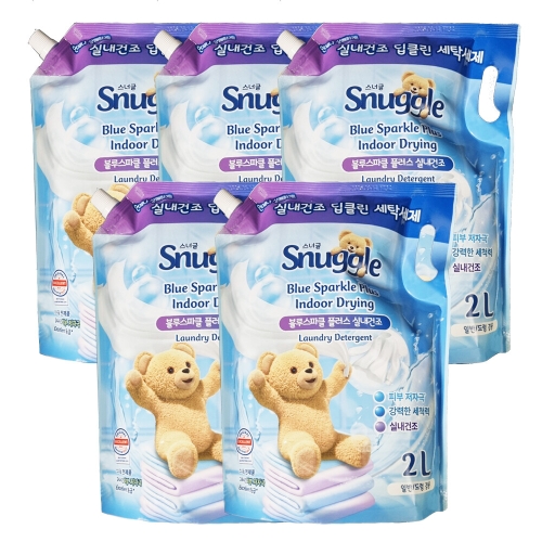 유니레버 스너글 딥클린 블루스파클 플러스 리필 2L (5개)