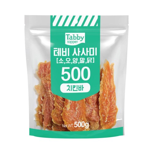 테비토퍼 테비 사사미 치킨바 500g (2개)_이미지