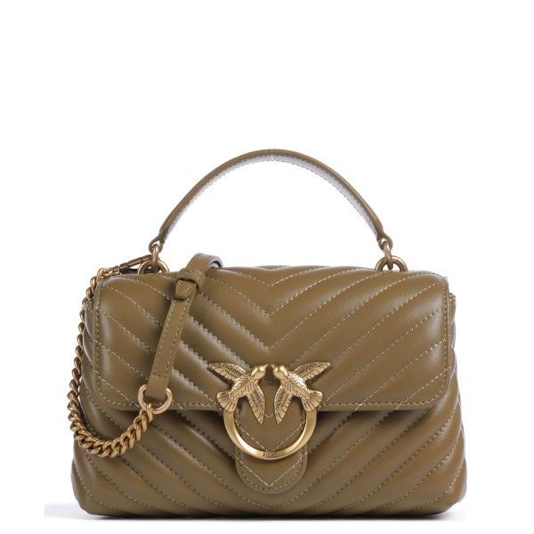 핀코 가방 러브 Lady 퍼프 미니 크로스백 양가죽 가죽 올리브-그린 2275203