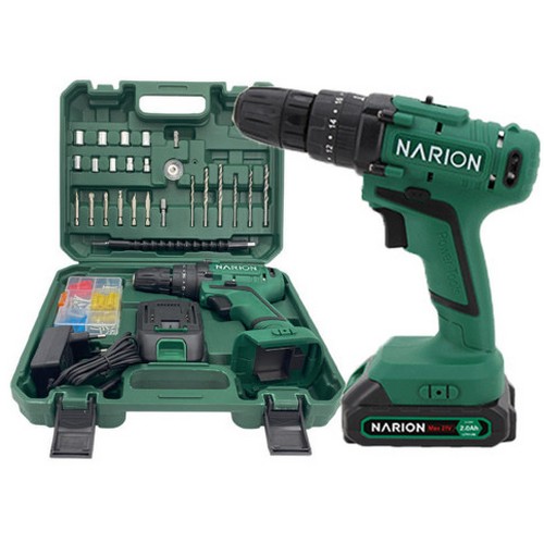 나리온 21V 전동드릴 기본세트 NJ-140 (2.0Ah, 배터리 1개)_이미지