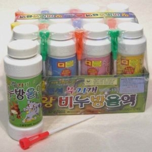  1000 왕비누방울 WSB-133 보충용 리필 180ml 어린이 야외놀이 어린이집 유치원 초등학교 비누방울놀이 1500 왕..