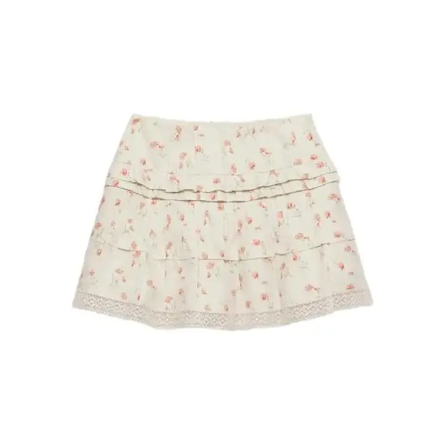 프라다 플로럴 프린트 스커트 P196WSOOO17LG T