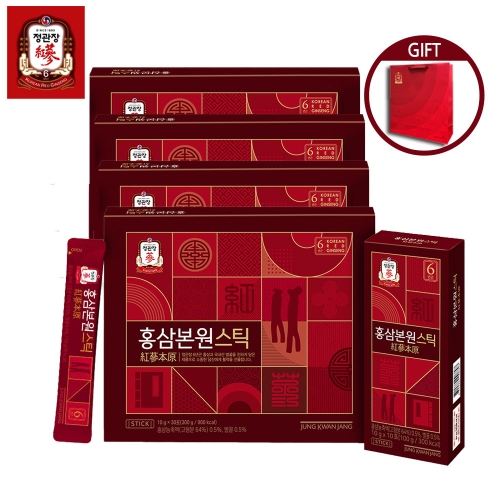 한국인삼공사 정관장 홍삼본원스틱 10g 30포 (4개)