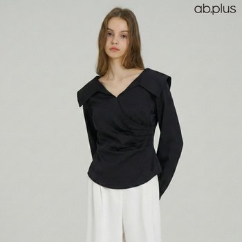 Ab.plus 랩 셔링 블라우스 LSA5MB47A