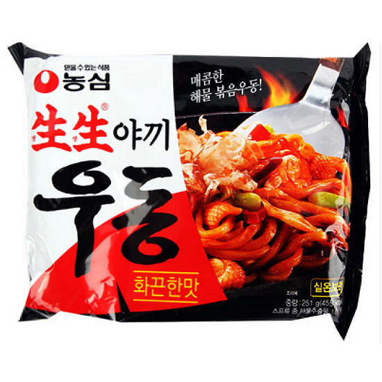 농심 생생야끼우동 화끈한맛 251g (4개)