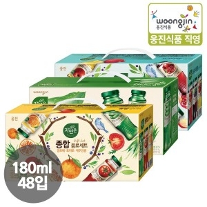 웅진 자연은 음료선물세트 180ml 12병 4세트 12종 택1이미지입니다. 누르면 해당 게시물로 새창이동합니다.
