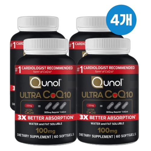 퀴놀 울트라 CoQ10 100mg 60정 (4개)