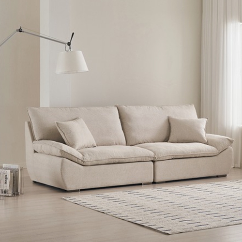 삼익가구  두모브 구스 패브릭 소파 4인용 (스툴별도)