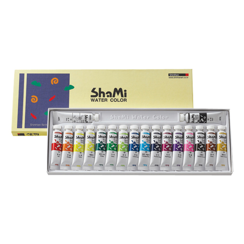 신한화구 샤미 수채화물감 10ml (18색)