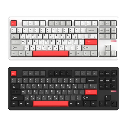 주연테크 긱스타 GKG87 유무선 기계식 블랙 (몽돌)_이미지