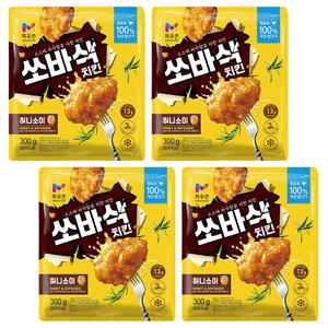 목우촌 쏘바삭 치킨 허니소이 300g (4개)_이미지