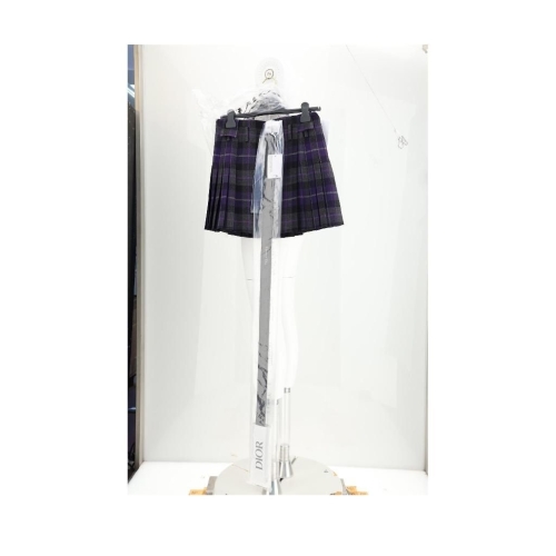 크리스찬디올 MINI KILT SKIRT TARTAN VIOLA MUST BUY PINK 511J73A1640_4889
