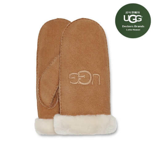 UGG 프리미엄 WOMEN 양가죽 방수 장갑 쉽스킨 엠브로이더 미튼 1665372503-20932